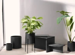 Online ASA Selection übertopf, black iron