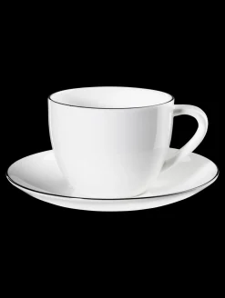 Online ASA Selection cappuccinotasse mit unterteller, ligne noire