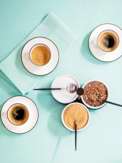 Online ASA Selection cappuccinotasse mit unterteller, ligne noire