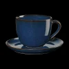 Hot ASA Selection cappuccinotasse mit unterteller, midnight blue