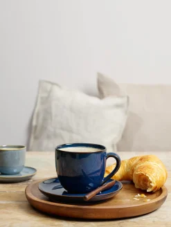 Hot ASA Selection cappuccinotasse mit unterteller, midnight blue