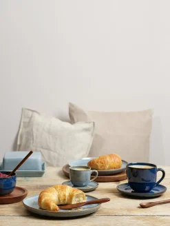 Hot ASA Selection cappuccinotasse mit unterteller, midnight blue