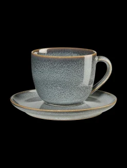 New ASA Selection cappuccinotasse mit unterteller, denim