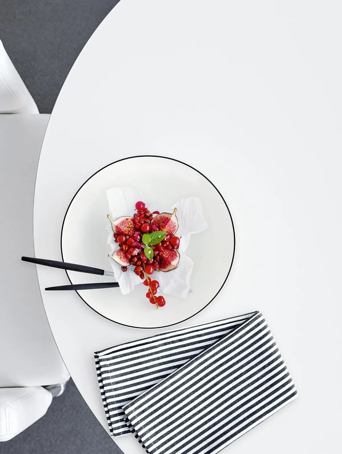 New ASA Selection dessertteller, ligne noire