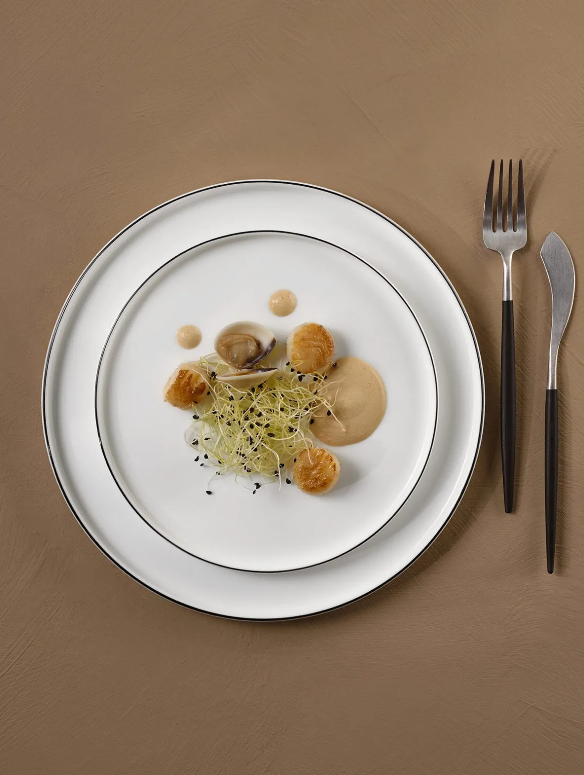 New ASA Selection dessertteller, ligne noire