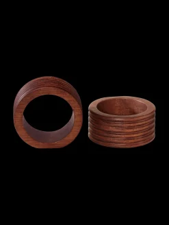 Online ASA Selection 2er set serviettenringe, akazie