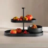 New ASA Selection etagere 2-stufig, oval, schwarz