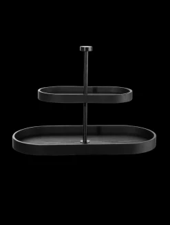 New ASA Selection etagere 2-stufig, oval, schwarz