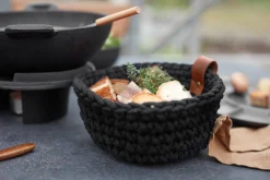 ASA Selection häkelkorb, schwarz, s