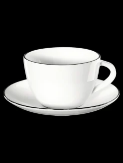 Best ASA Selection kaffeetasse mit unterteller, ligne noire