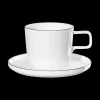 Clearance ASA Selection kaffeetasse mit unterteller, ligne noire