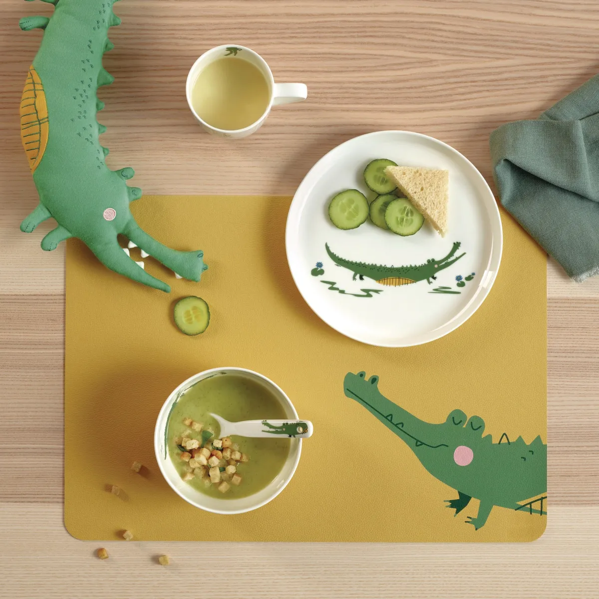 Outlet ASA Selection kindertischset, croco krokodil