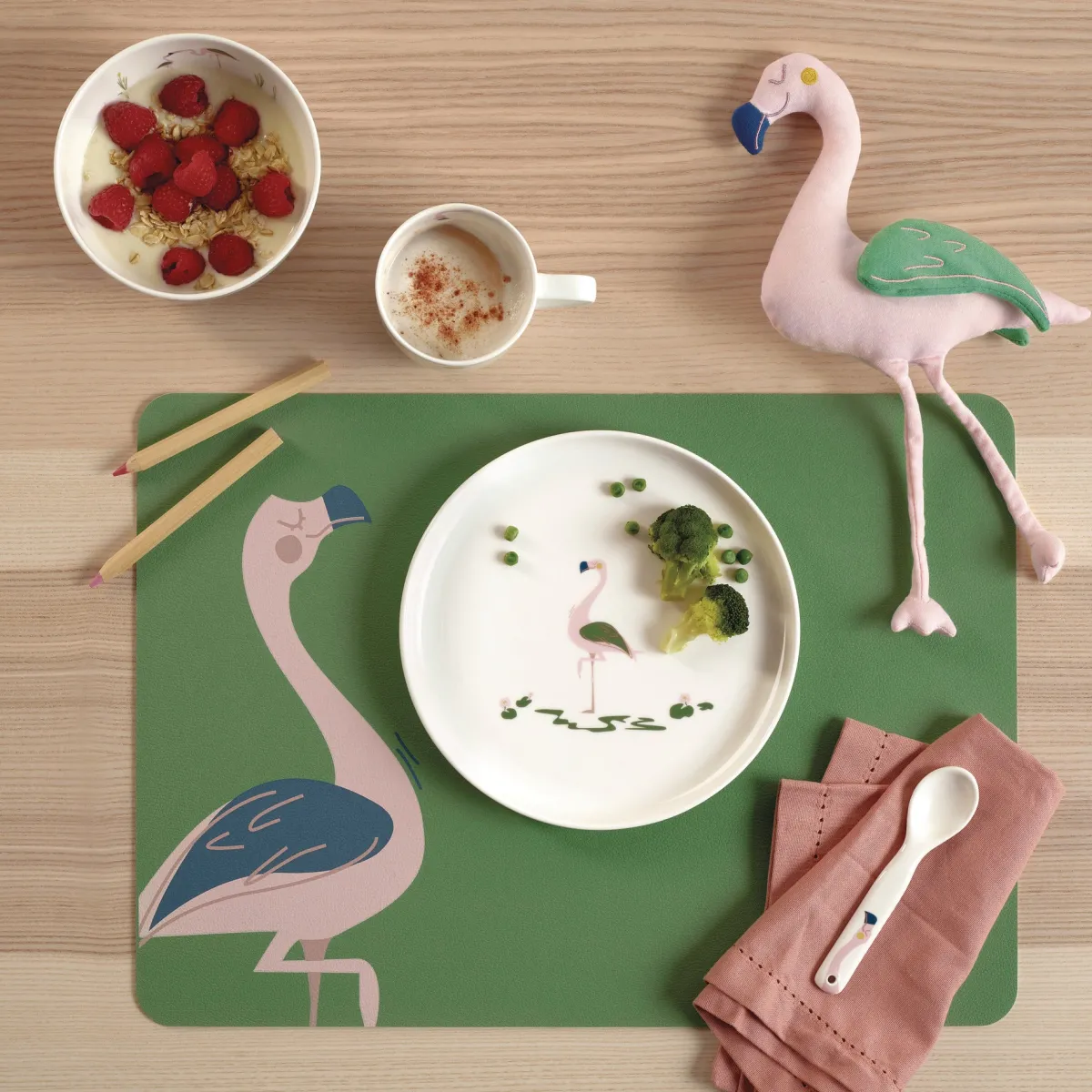 Online ASA Selection kindertischset, fiona flamingo