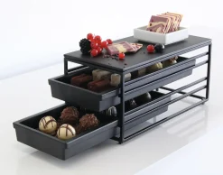 ASA Selection metalldisplay zum herausziehen, rechteckig