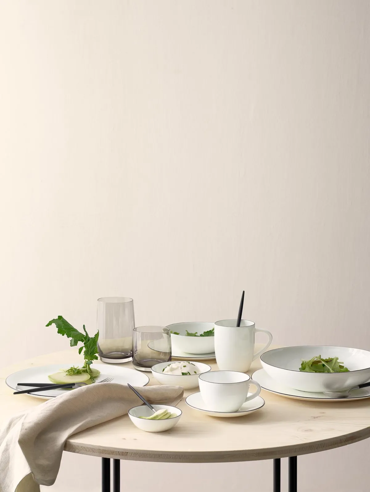 Best ASA Selection pasta-/suppenteller, ligne noire