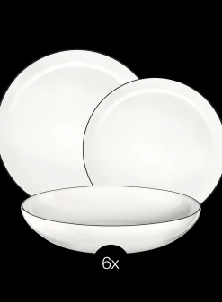 Outlet ASA Selection starterset à table ligne noire 18-teilig