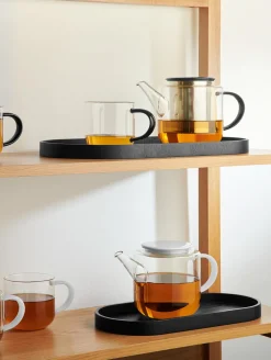 Clearance ASA Selection tablett, oval, schwarz, l