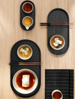 Clearance ASA Selection tablett, oval, schwarz, l