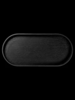 Outlet ASA Selection tablett, oval, schwarz, m