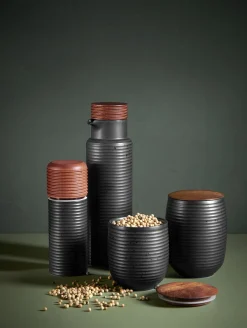 Clearance ASA Selection teedose, black mit holzdeckel