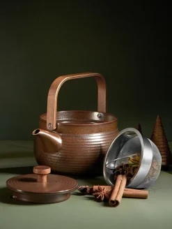 Discount ASA Selection teekanne mit Holzgriff, brown