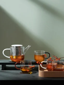 Outlet ASA Selection teekanne, mit schwarzem henkel/deckel