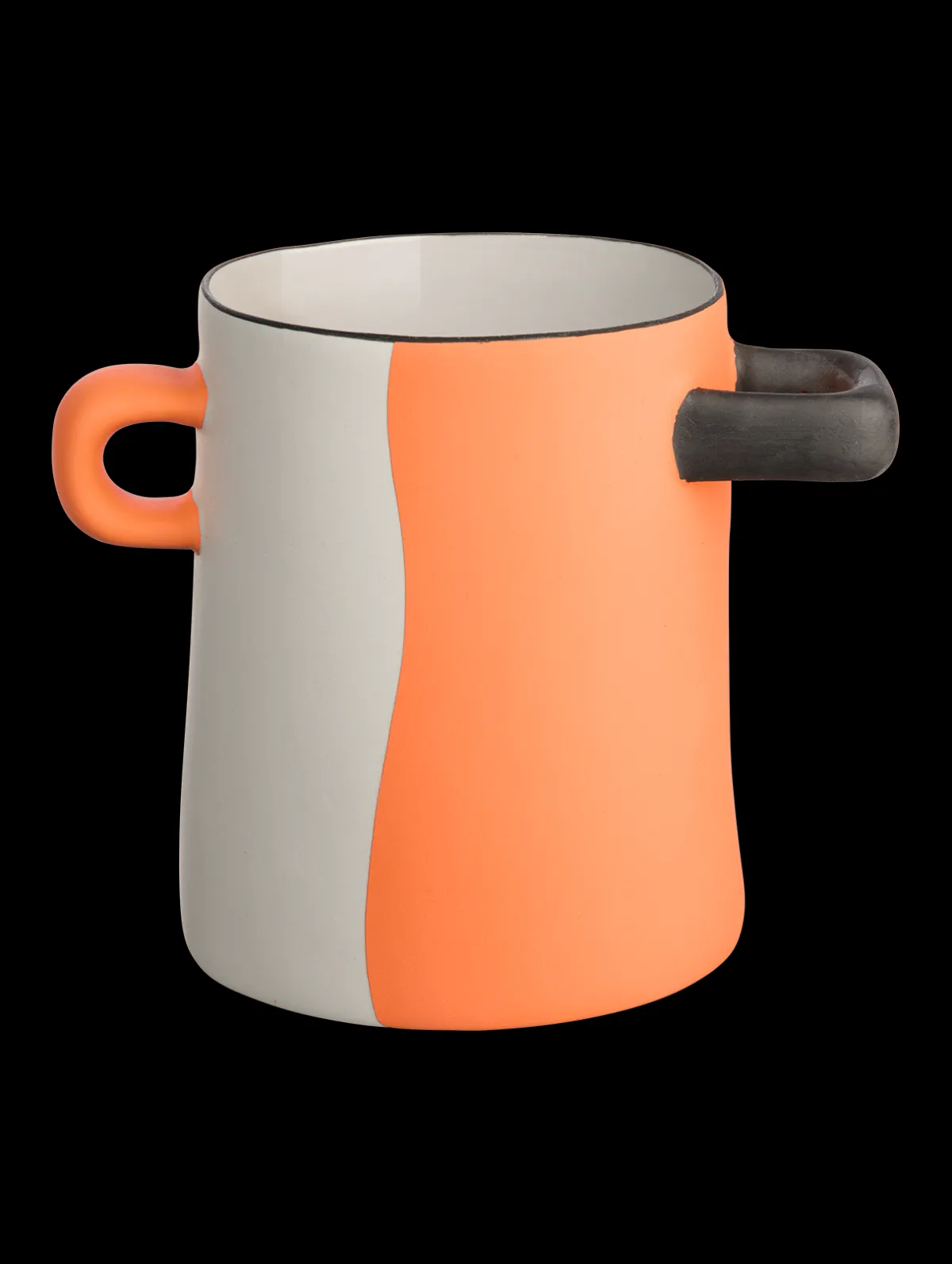 Hot ASA Selection vase, orange geteilt