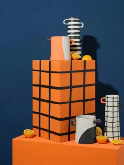 Hot ASA Selection vase, orange geteilt