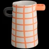 Best ASA Selection vase, orange kariert