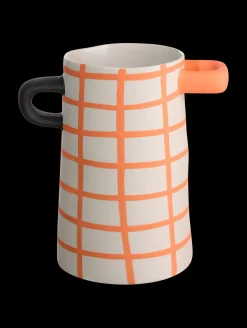 Best ASA Selection vase, orange kariert